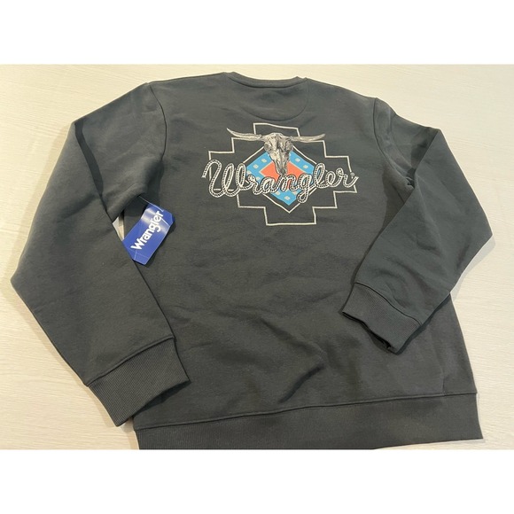 Wrangler Men's Steerhead Graphic Crewneck Sweatshirt - 112365700 Medium - Picture 1 of 4